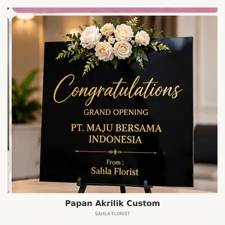Papan Bunga Akrilik Sidenreng Rappang
